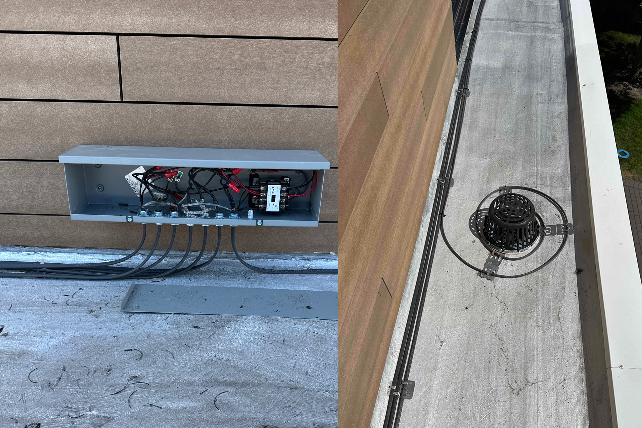 De-icing Cables in sidewalk